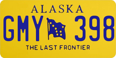 AK license plate GMY398