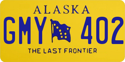 AK license plate GMY402