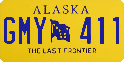 AK license plate GMY411