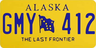 AK license plate GMY412