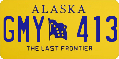 AK license plate GMY413