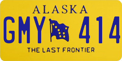 AK license plate GMY414