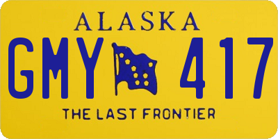 AK license plate GMY417