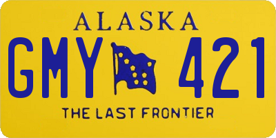 AK license plate GMY421