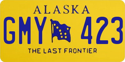 AK license plate GMY423