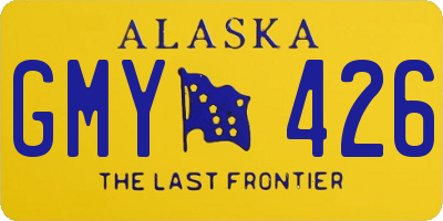 AK license plate GMY426