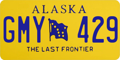 AK license plate GMY429