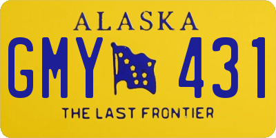 AK license plate GMY431