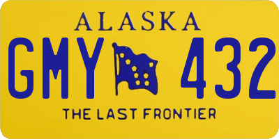 AK license plate GMY432