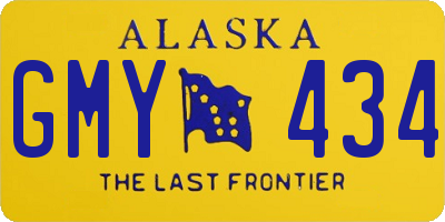 AK license plate GMY434