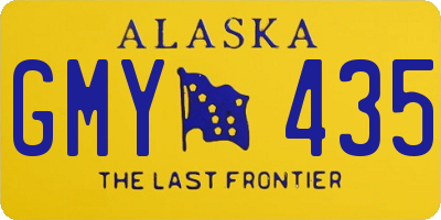 AK license plate GMY435