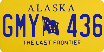 AK license plate GMY436