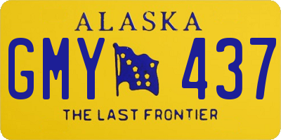 AK license plate GMY437