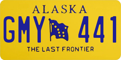 AK license plate GMY441