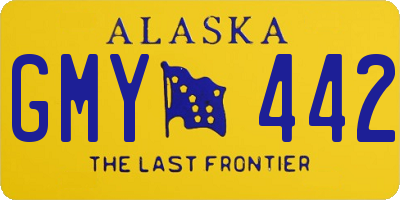 AK license plate GMY442