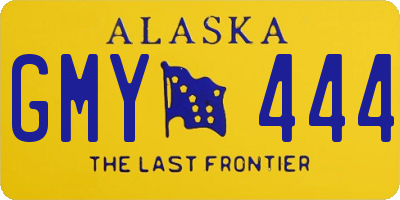 AK license plate GMY444