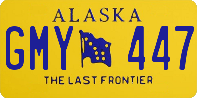 AK license plate GMY447