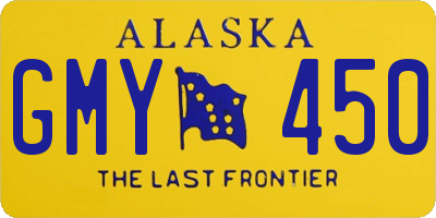 AK license plate GMY450