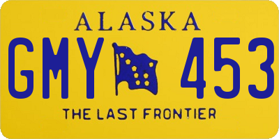 AK license plate GMY453