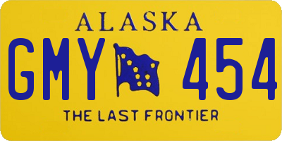 AK license plate GMY454