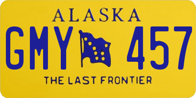 AK license plate GMY457