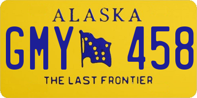 AK license plate GMY458