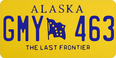 AK license plate GMY463