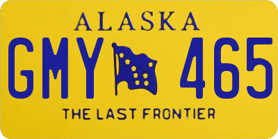 AK license plate GMY465