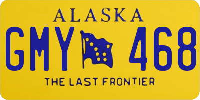 AK license plate GMY468