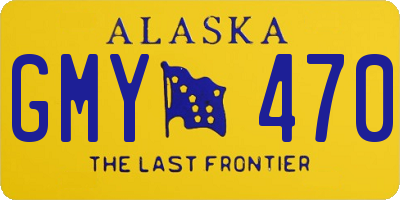 AK license plate GMY470