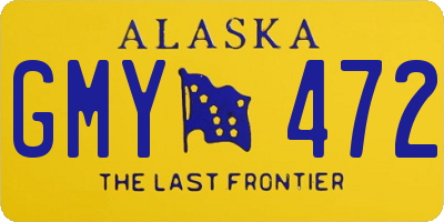 AK license plate GMY472