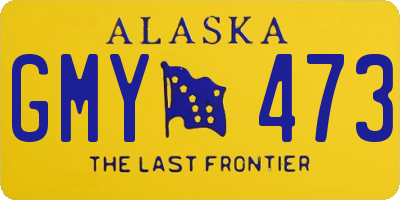 AK license plate GMY473