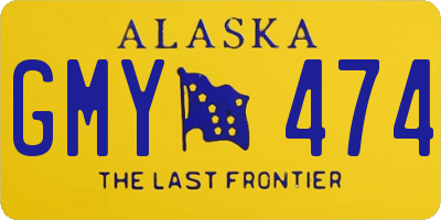 AK license plate GMY474