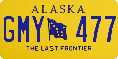 AK license plate GMY477