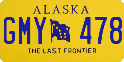 AK license plate GMY478