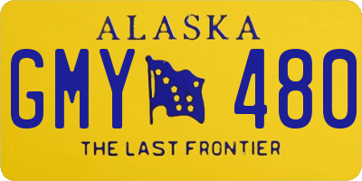 AK license plate GMY480