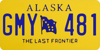 AK license plate GMY481