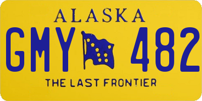 AK license plate GMY482