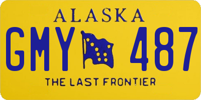 AK license plate GMY487