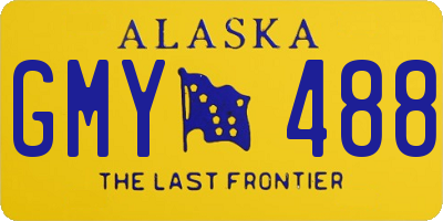 AK license plate GMY488