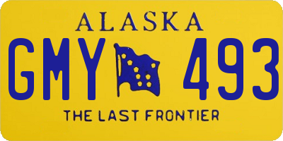 AK license plate GMY493