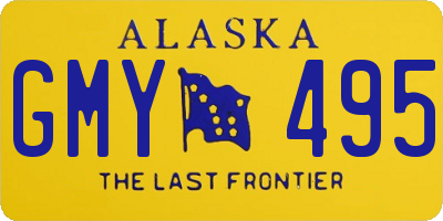 AK license plate GMY495