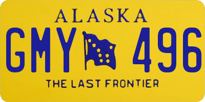 AK license plate GMY496