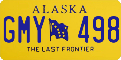 AK license plate GMY498