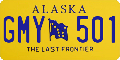 AK license plate GMY501