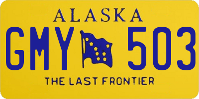 AK license plate GMY503