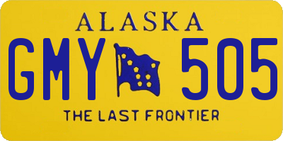 AK license plate GMY505