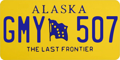 AK license plate GMY507