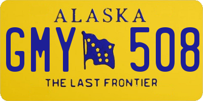 AK license plate GMY508