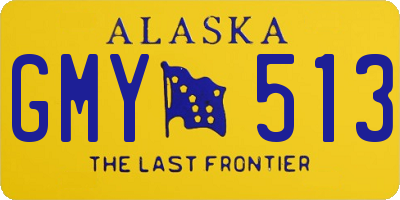 AK license plate GMY513